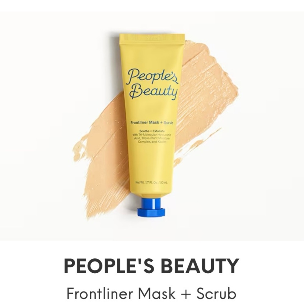 Frontliner Mask & Scrub by PEOPLE’S BEAUTY Soothe + Exfoliate Vegan Full Size
